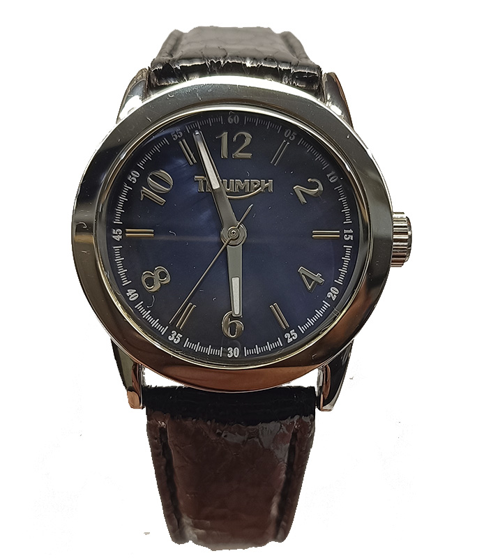 Ρολόι Χειρός TRIUMPH 5018-01 Black Leather Strap TRIUMPH
